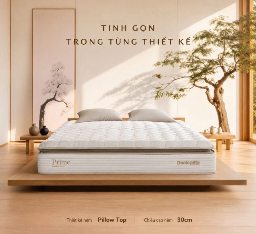 Nệm lò xo Dunlopillo Coolsilk Zen Prime