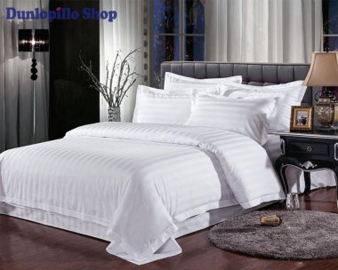 Bộ Ga trắng sọc khách sạn T300