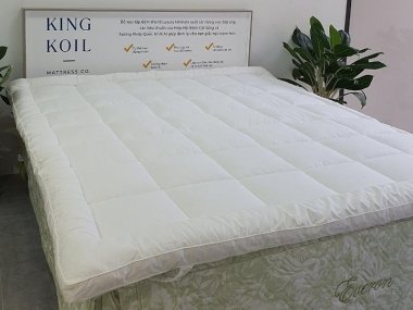 Nệm Topper bông Everon dày 7 (cm)
